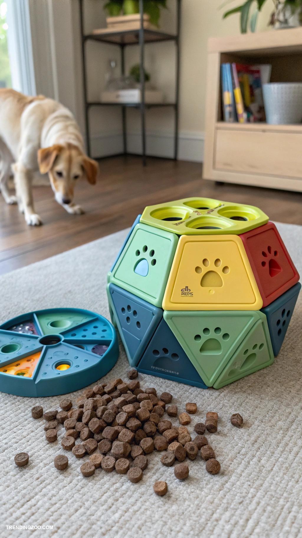 diy dog gifts Interactive puzzle feeder for mental stimulation