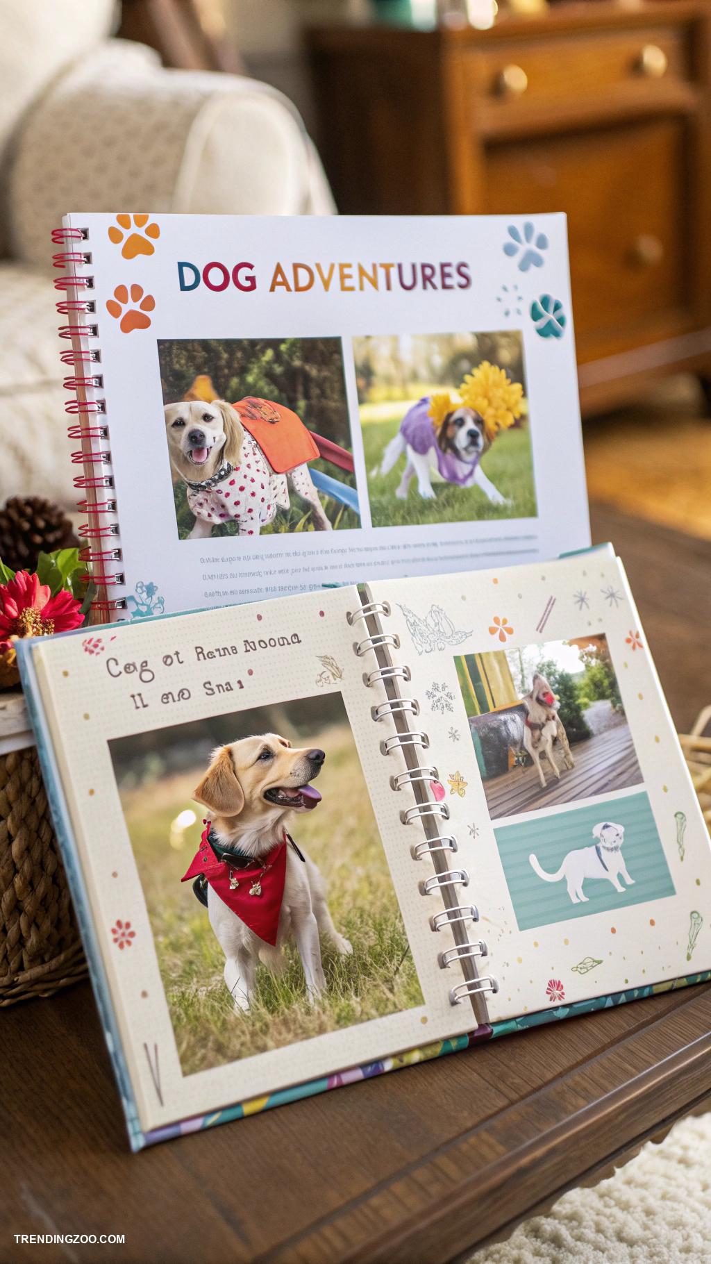 diy dog gifts Memory book of dog adventures and photos