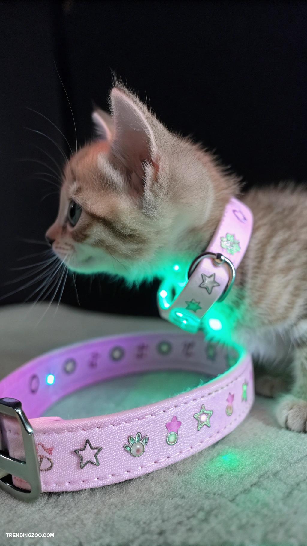 diy kitten collar Glow in the dark paint for nighttime visibility