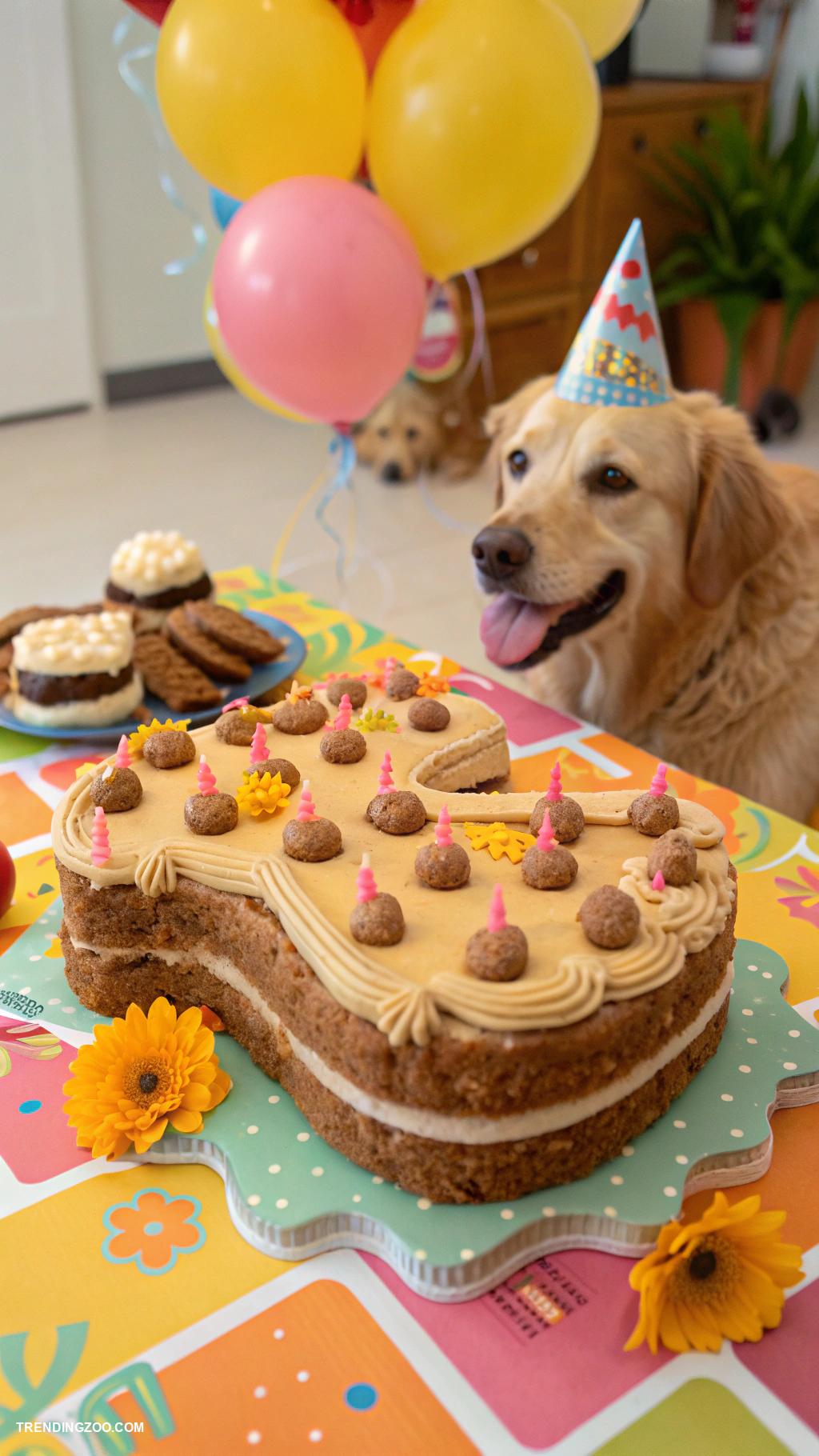 dog birthday cake Beef Liver and Oats Delight