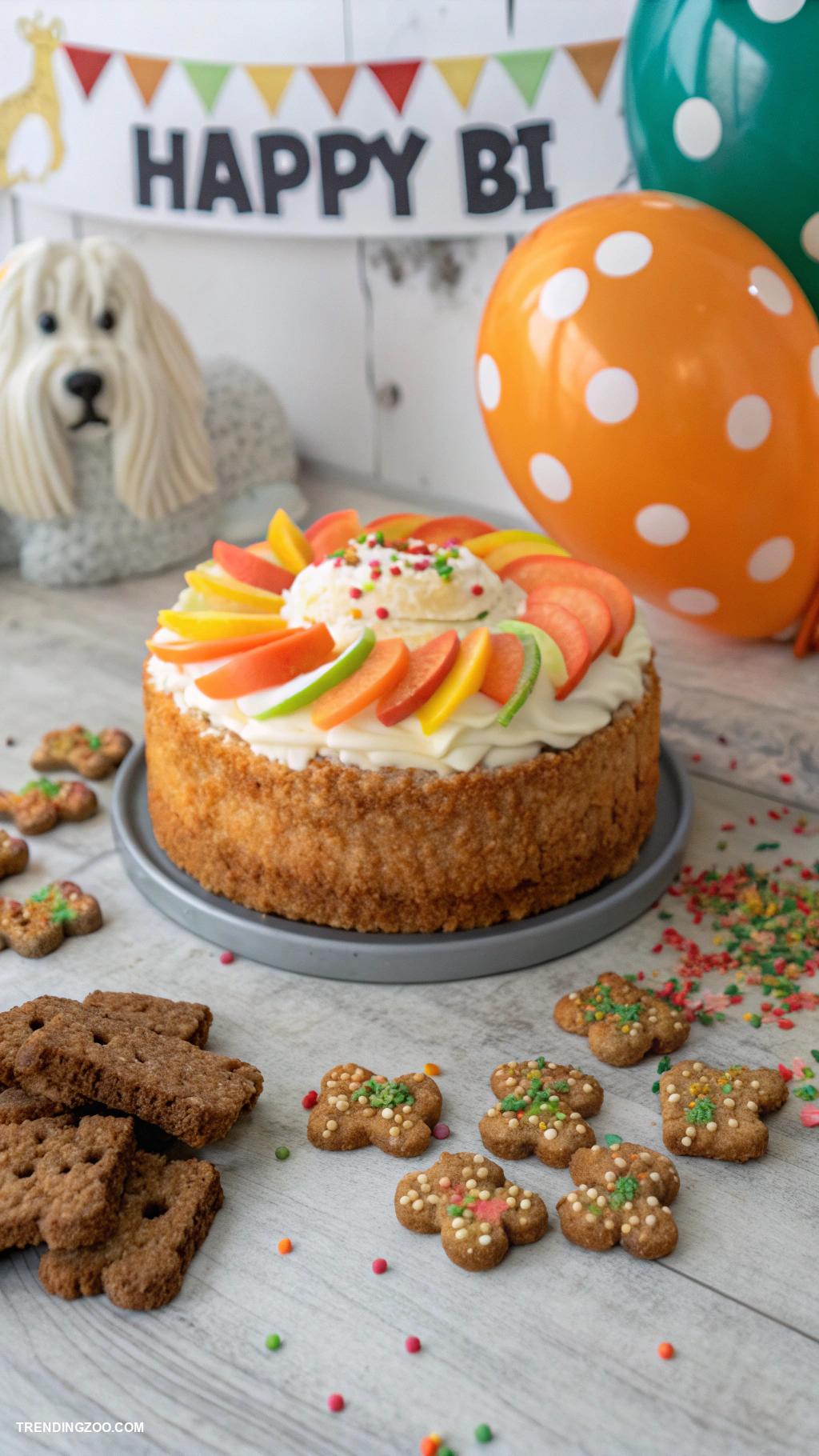 dog birthday cake Carrot and Apple Cake