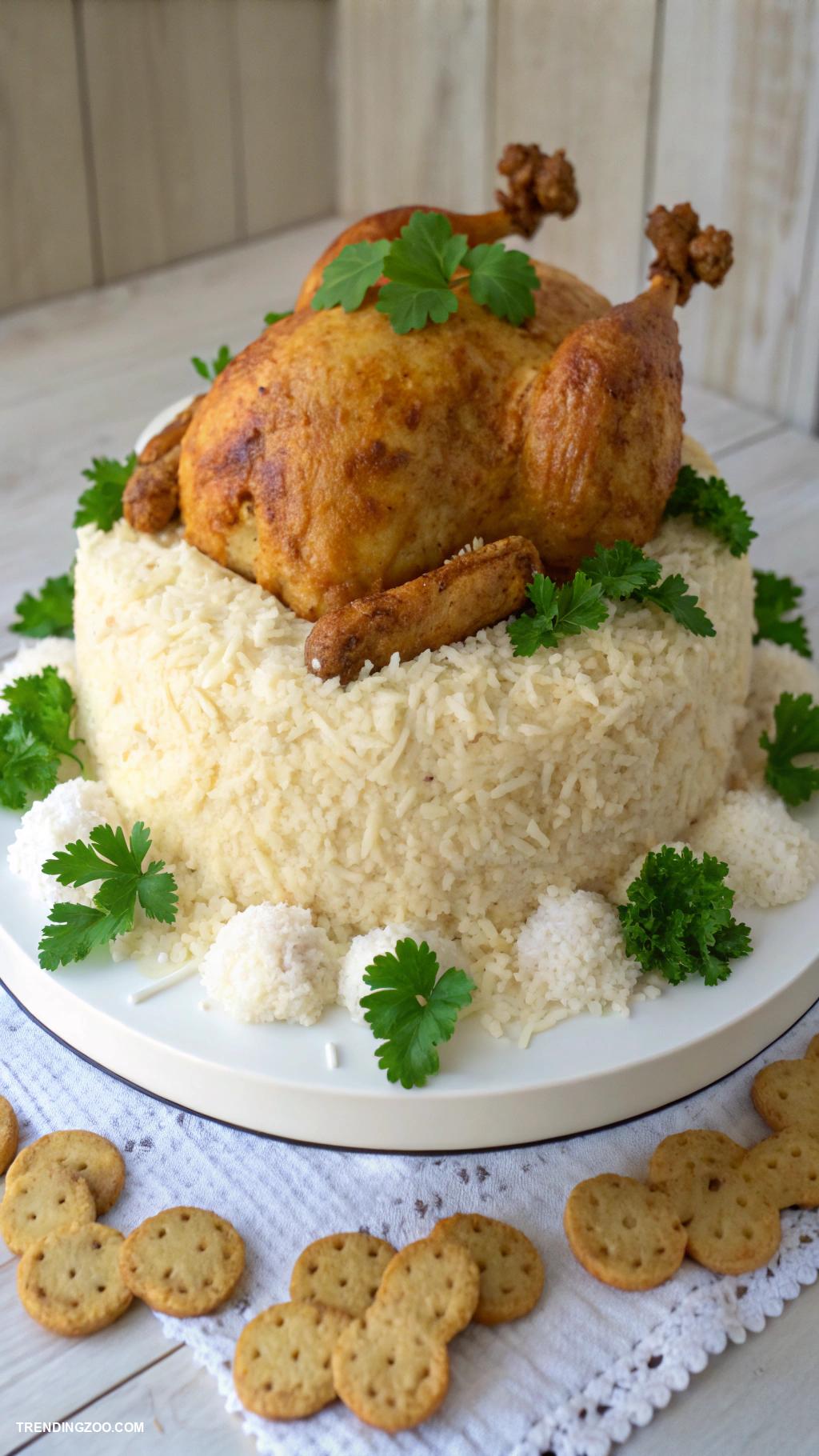 dog birthday cake Chicken and Rice Birthday Cake