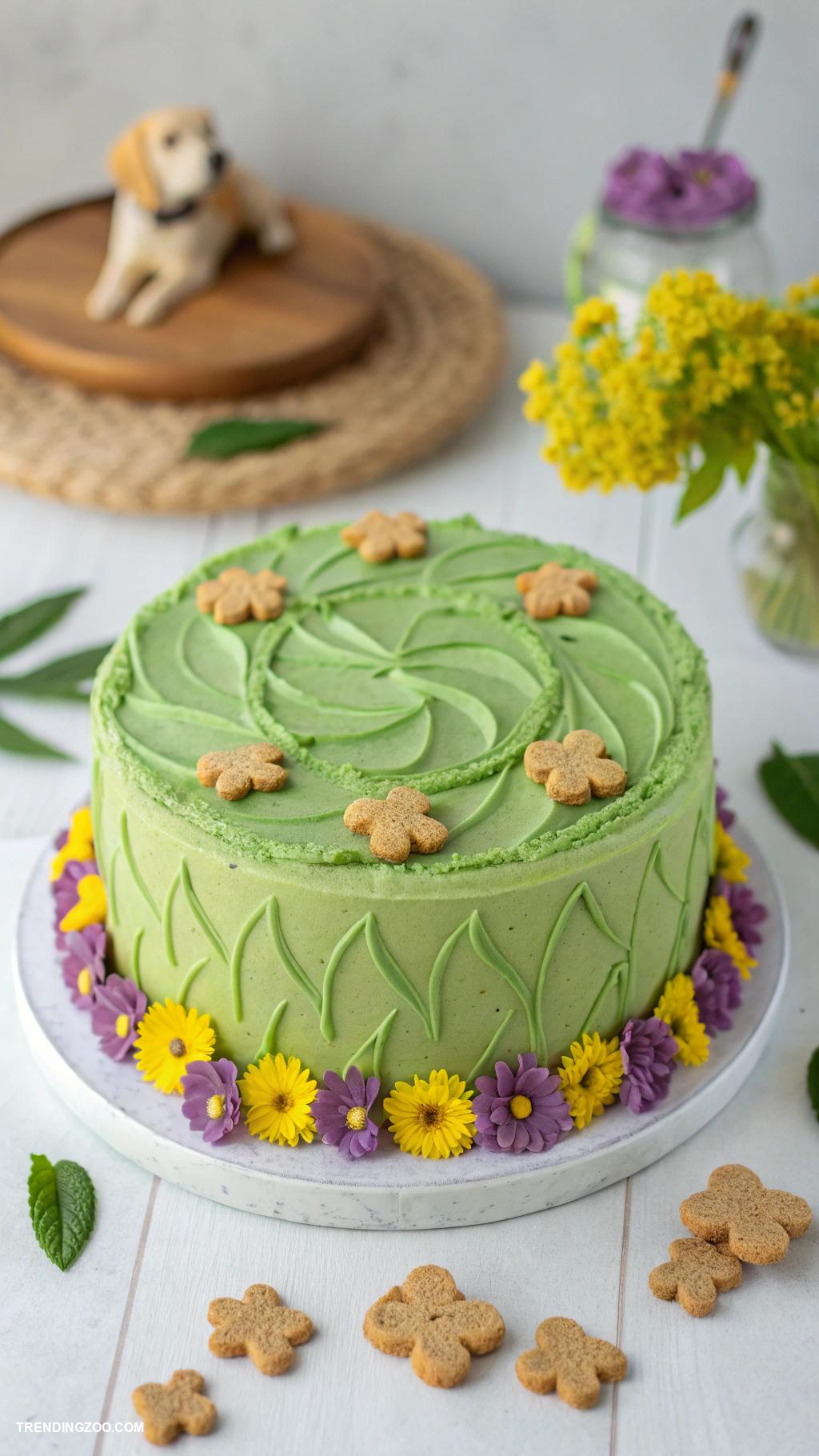 dog birthday cake Sardine and Spinach Puppy Cake