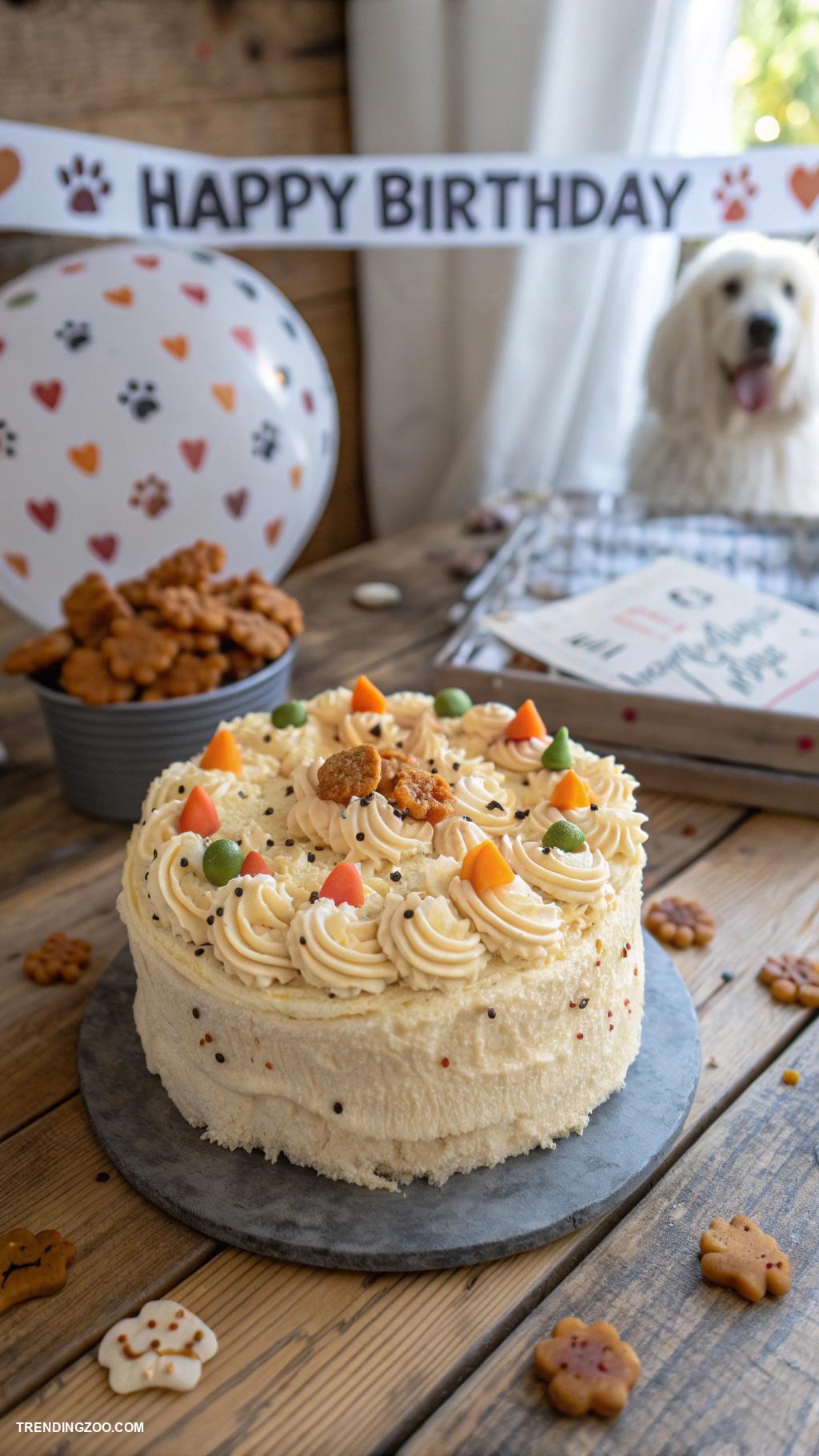 dog birthday cake Sweet Potato Dog Cake