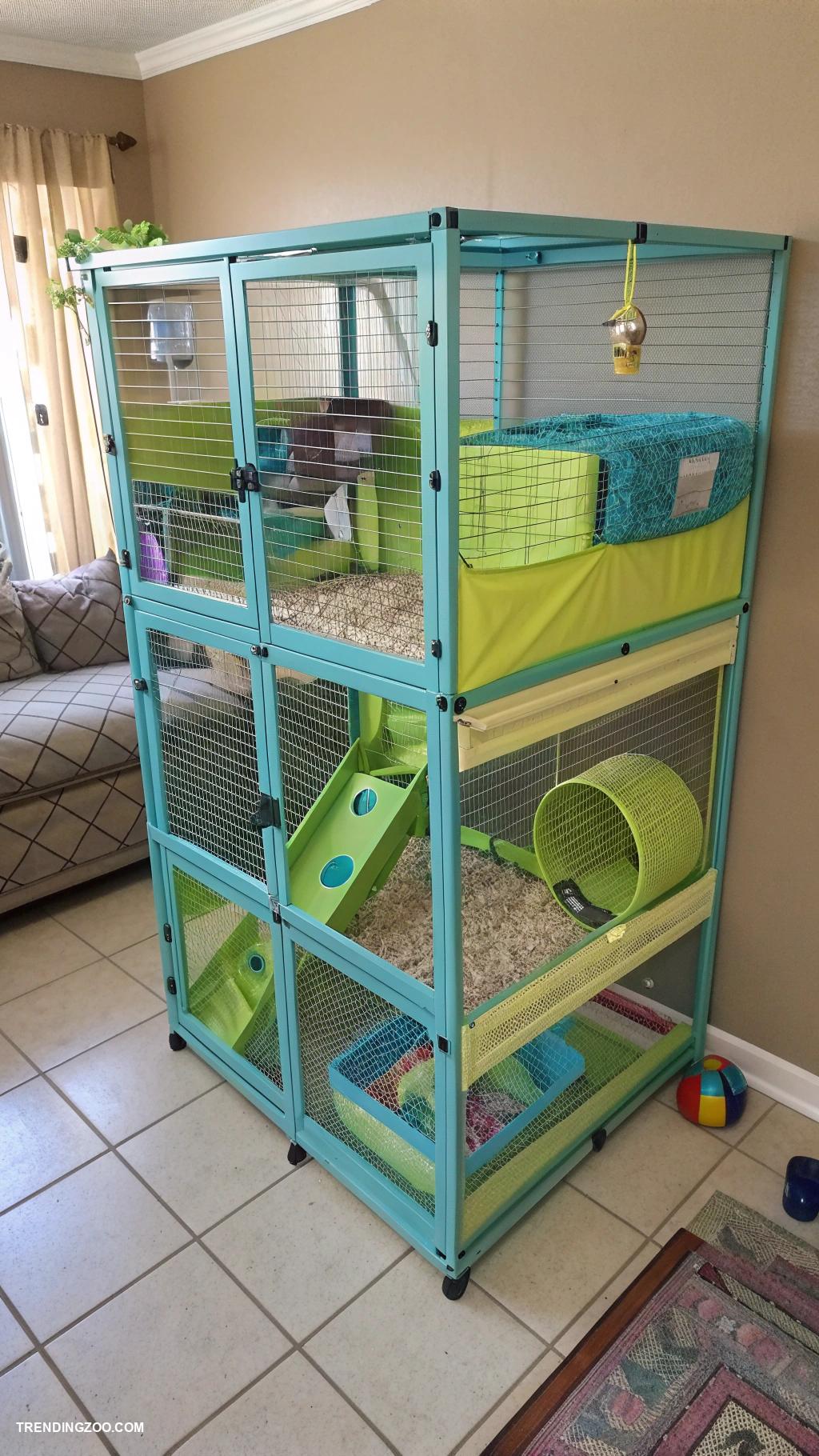 ferret cage ideas Customizable modular cage for expanding space