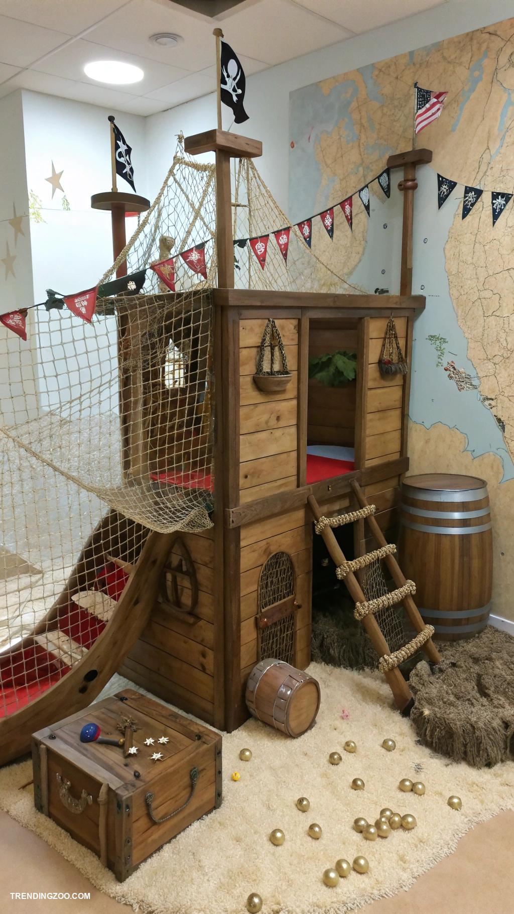 ferret cage ideas Themed cage with pirate ship decor