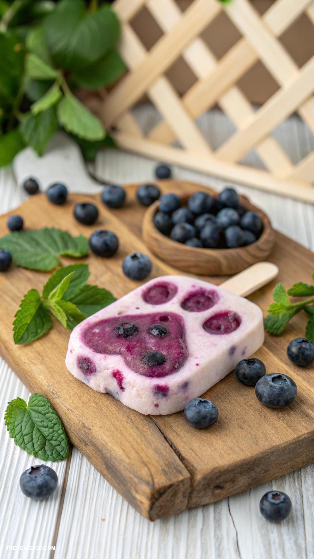 homemade dog biscuits Blueberry and Yogurt Frozen Treats