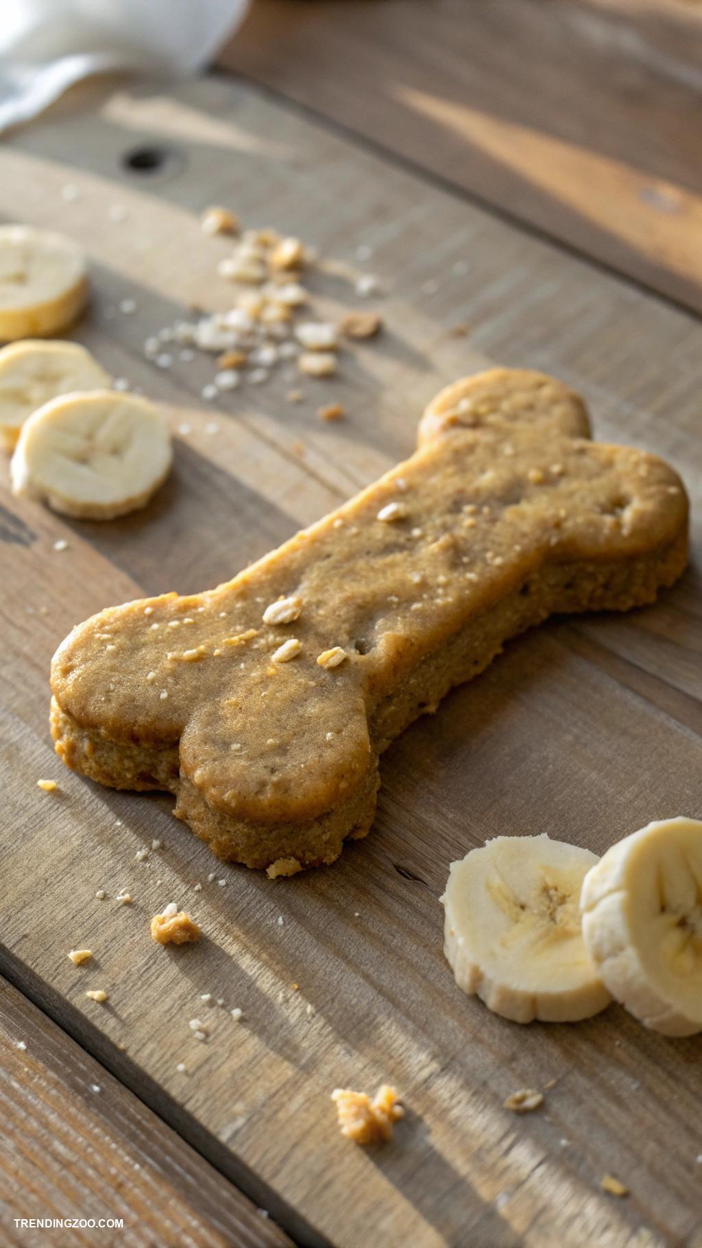homemade dog biscuits Peanut Butter and Banana Biscuits