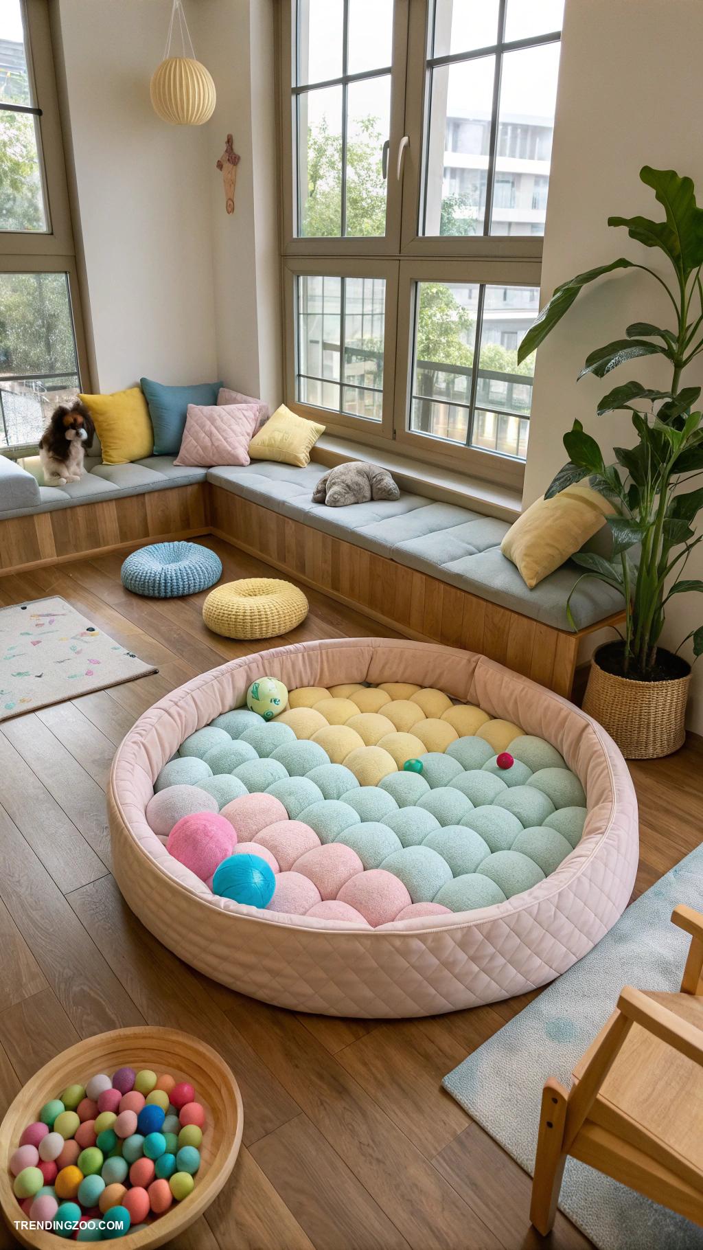 pet areas in house Pet safe zone wrapped in soft cushions