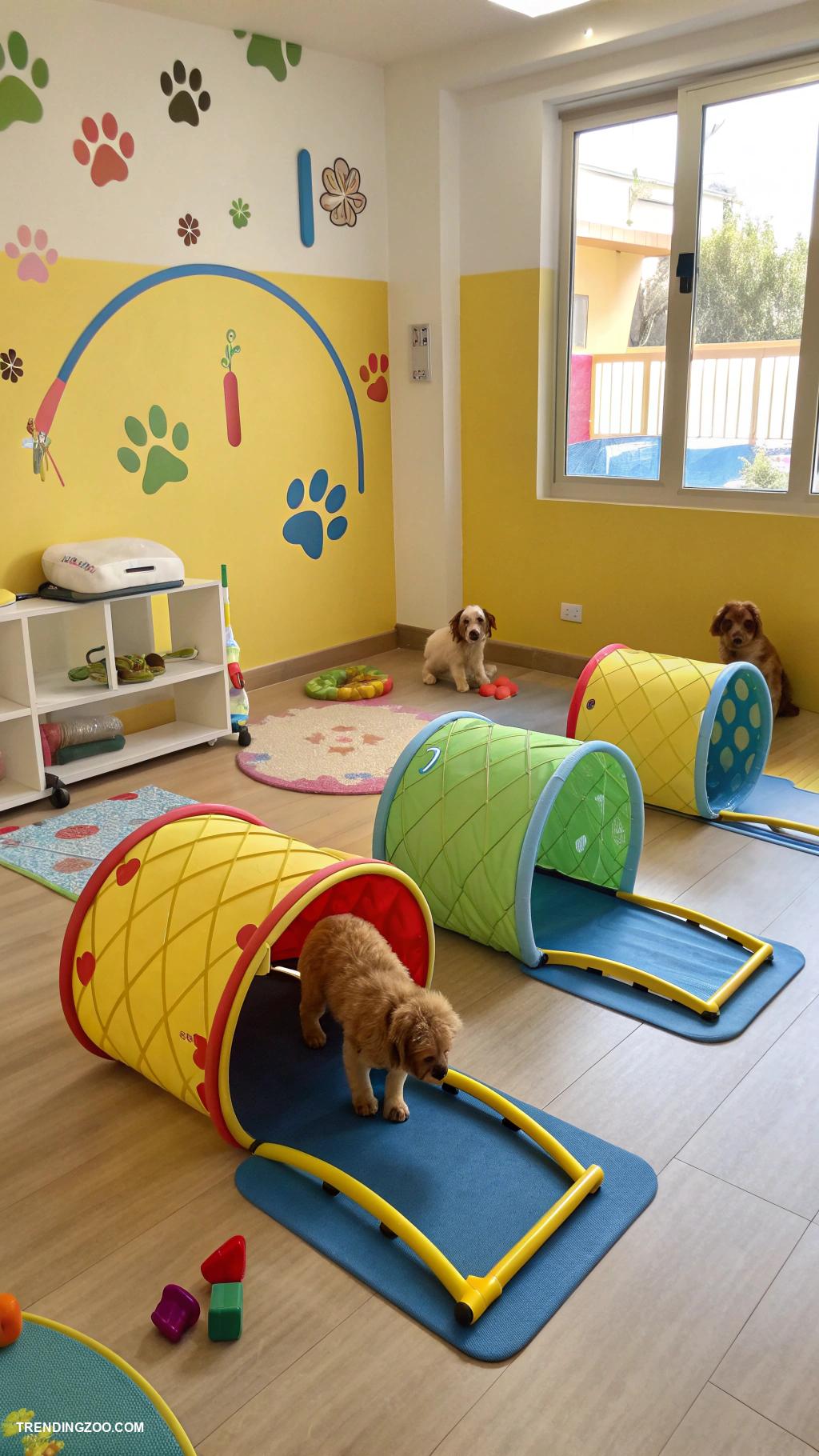 puppy room ideas Obstacle course for active playtime