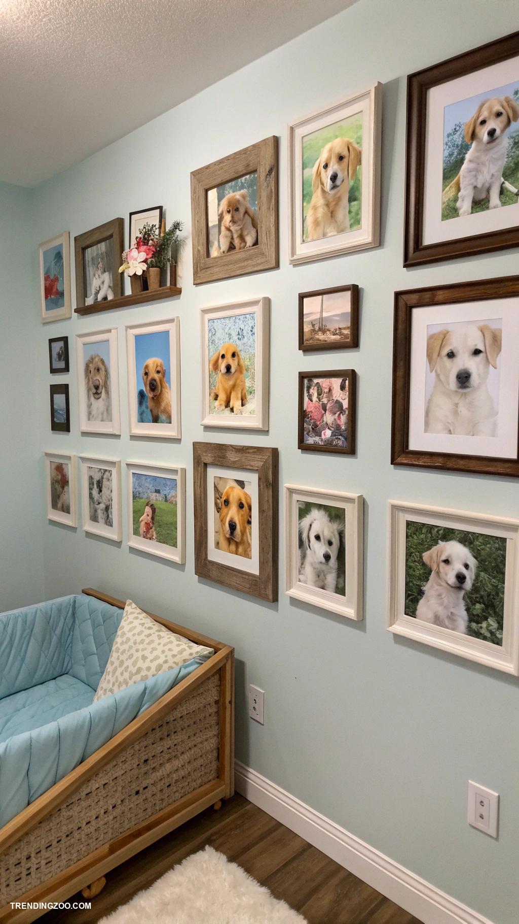 puppy room ideas Puppy photo gallery wall decor