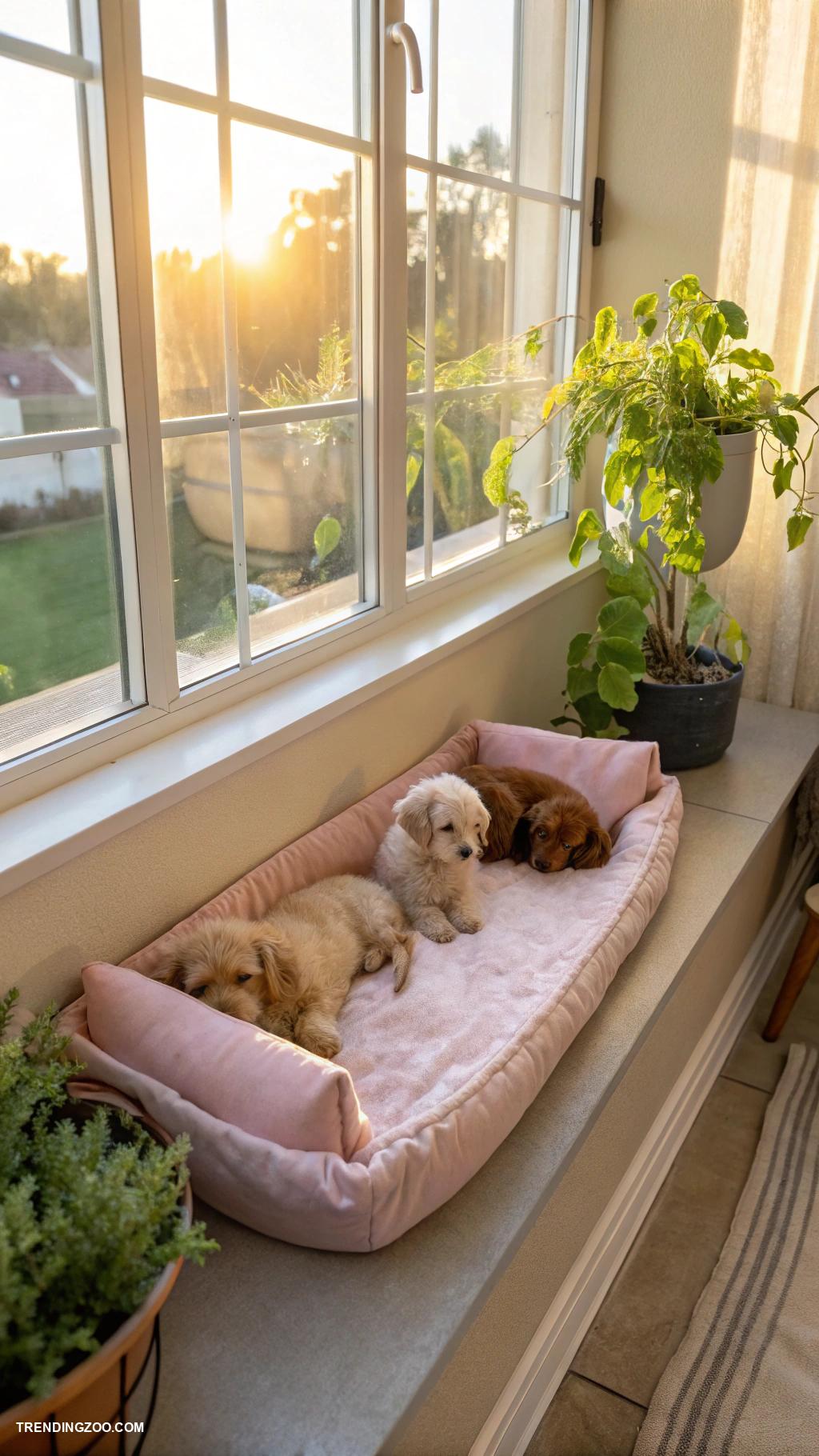 puppy room ideas Window perch for sunbathing puppies