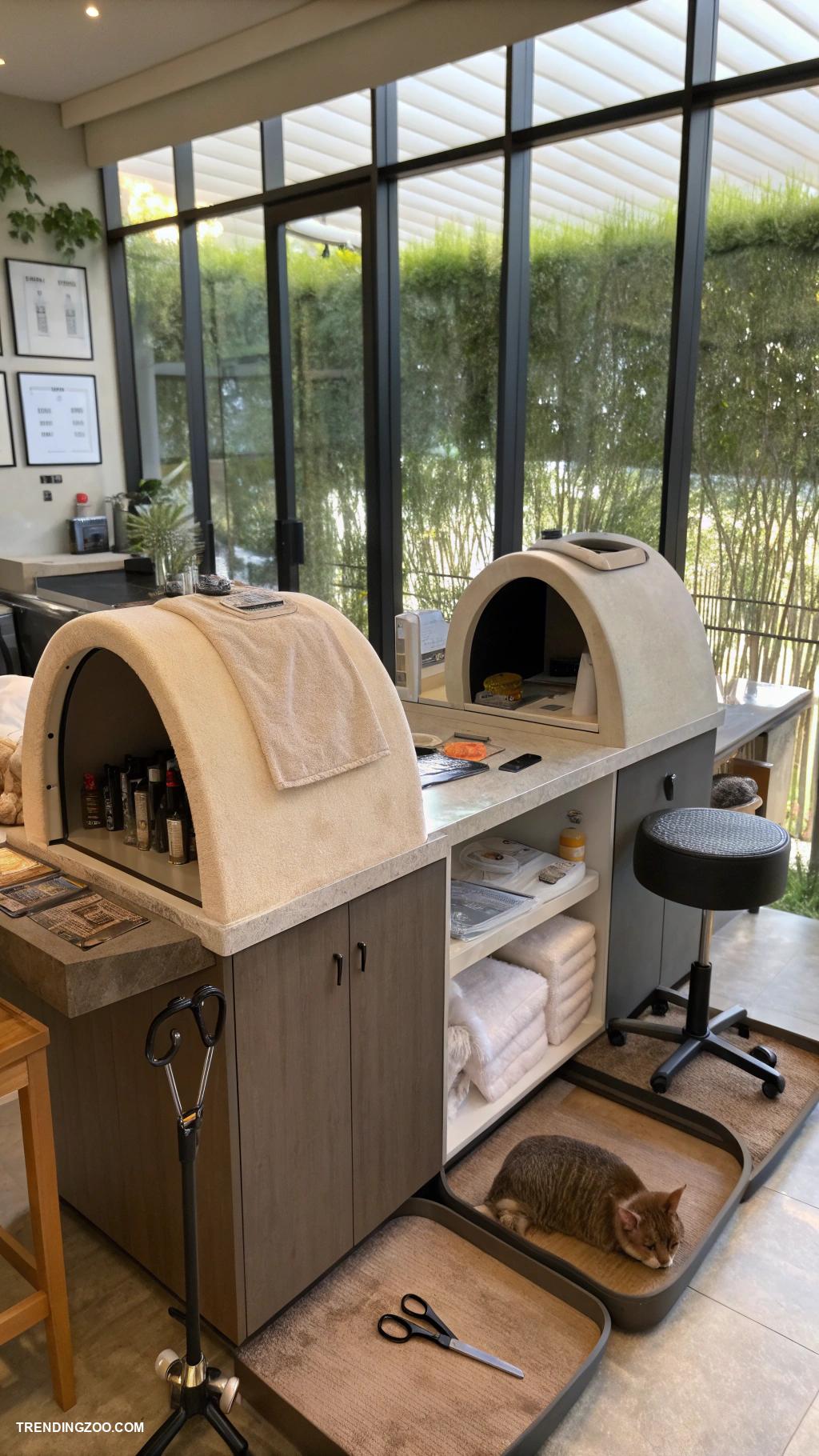 cat hotel ideas Grooming and spa services onsite