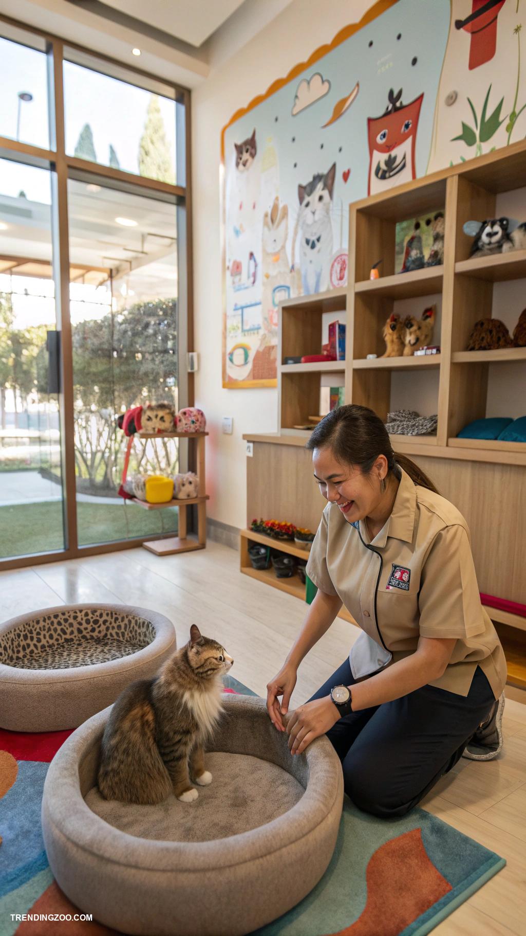 cat hotel ideas Personalized attention from trained staff
