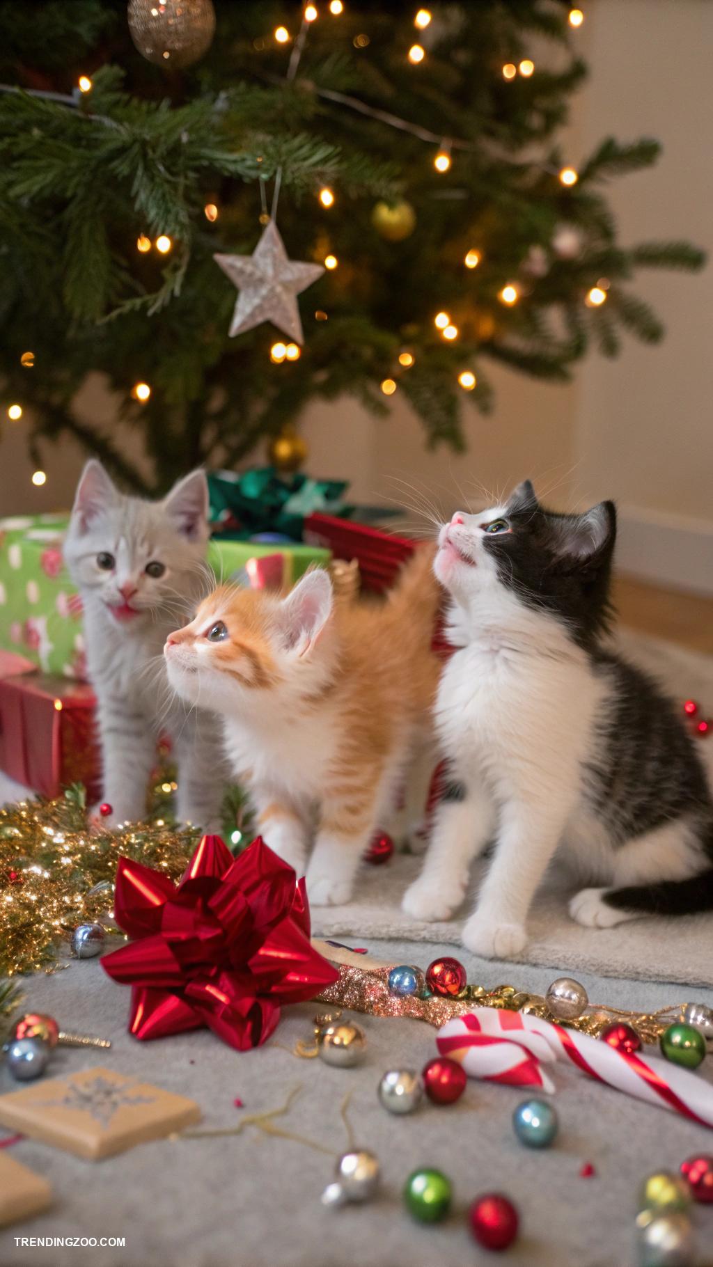 christmas kittens Festive kitten photo shoot with holiday props