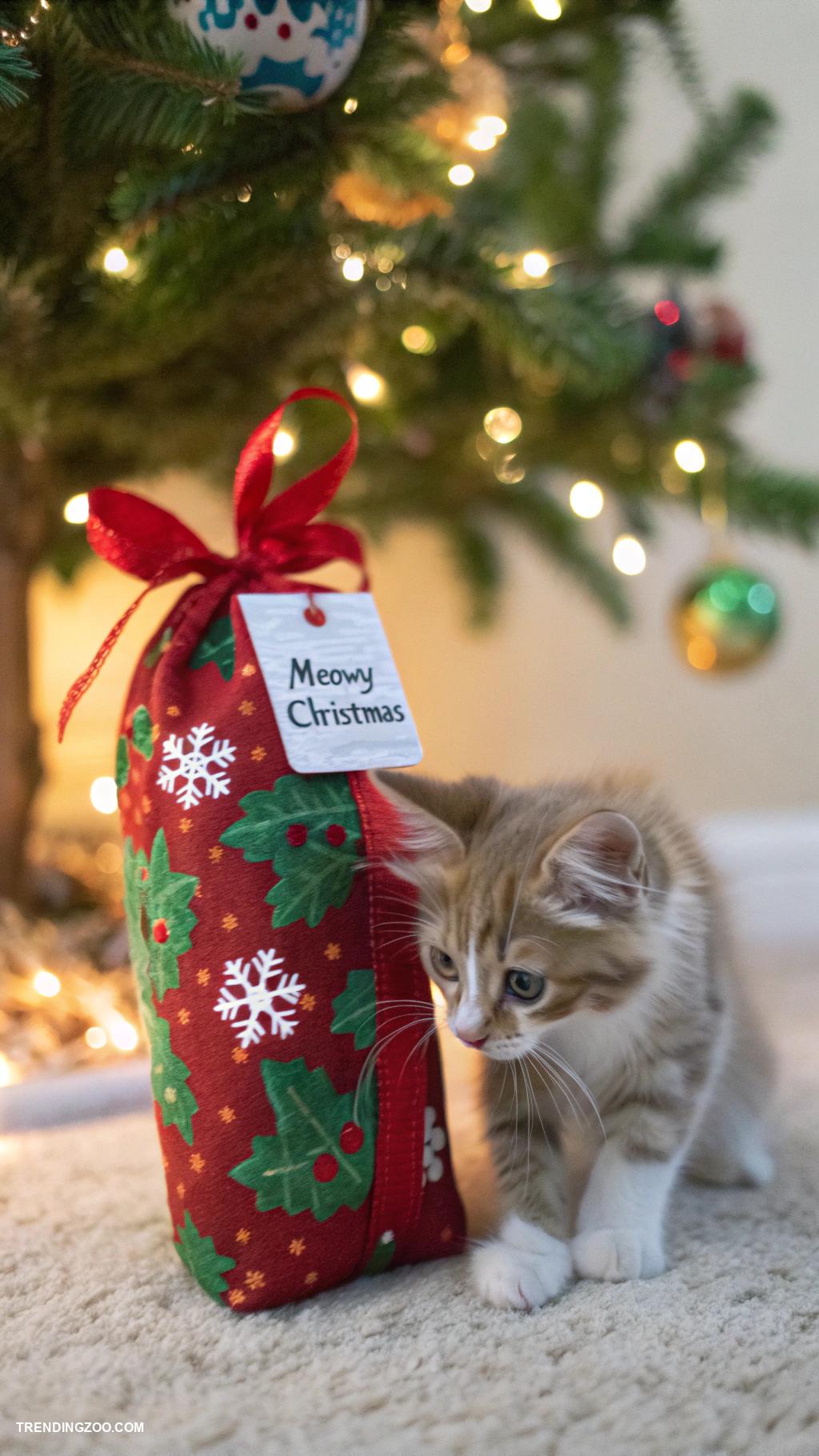 christmas kittens Holiday catnip toys for festive fun