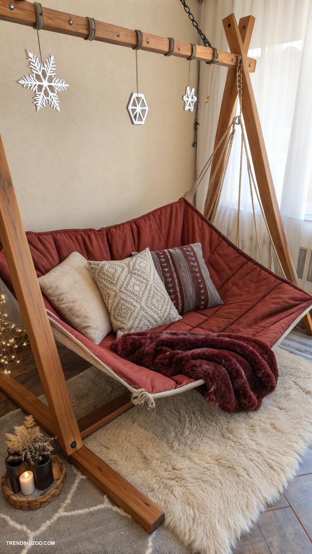 cozy winter dog beds Hammock style cozy lounge