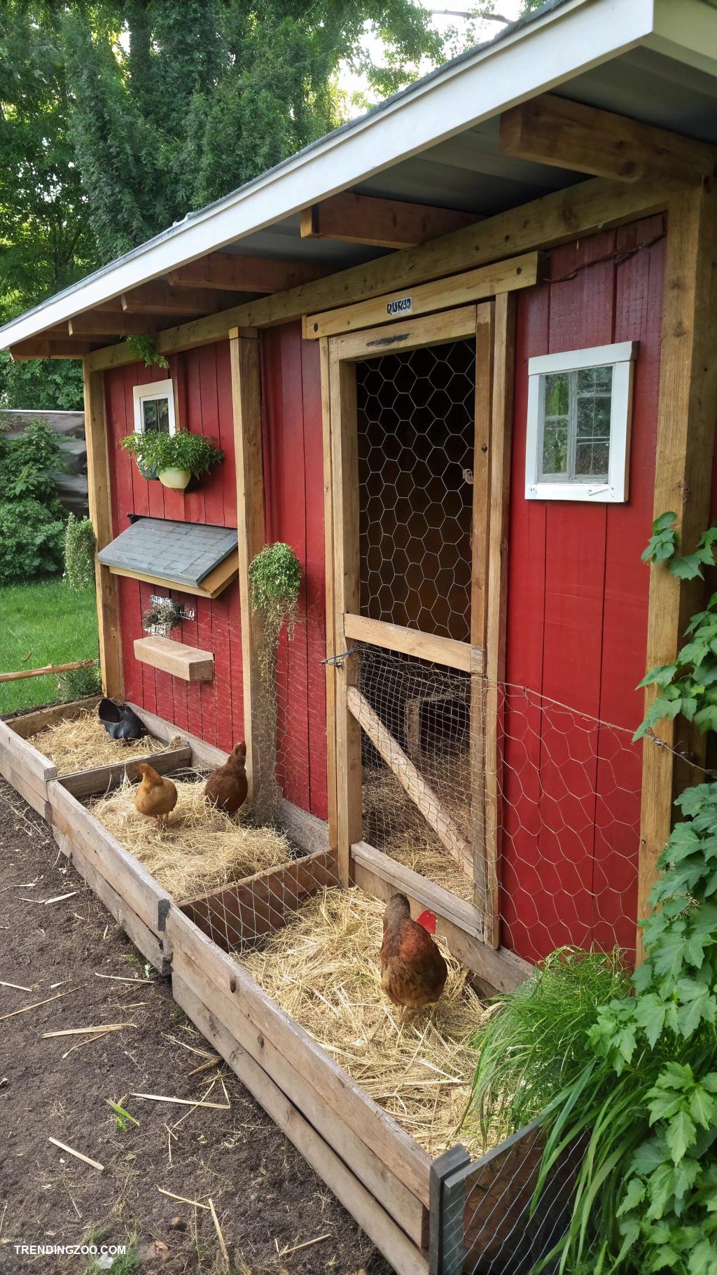 diy chicken pen ideas Converted shed into a chicken pen