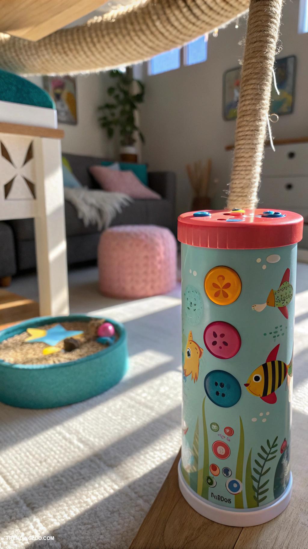 indoor cat playground ideas Interactive toys that dispense treats