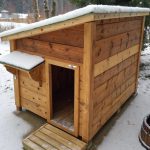 winter cat shelter ideas Insulated wooden shelters with raised platforms