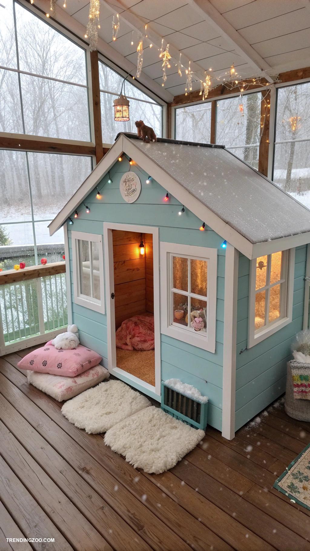 winter cat shelter ideas Shed converted into a cozy cat house