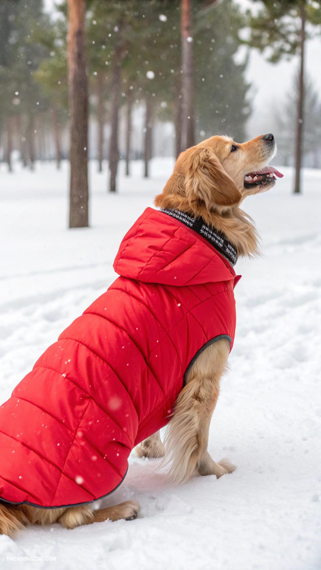 winter dog outfits Puffer jacket for chilly walks