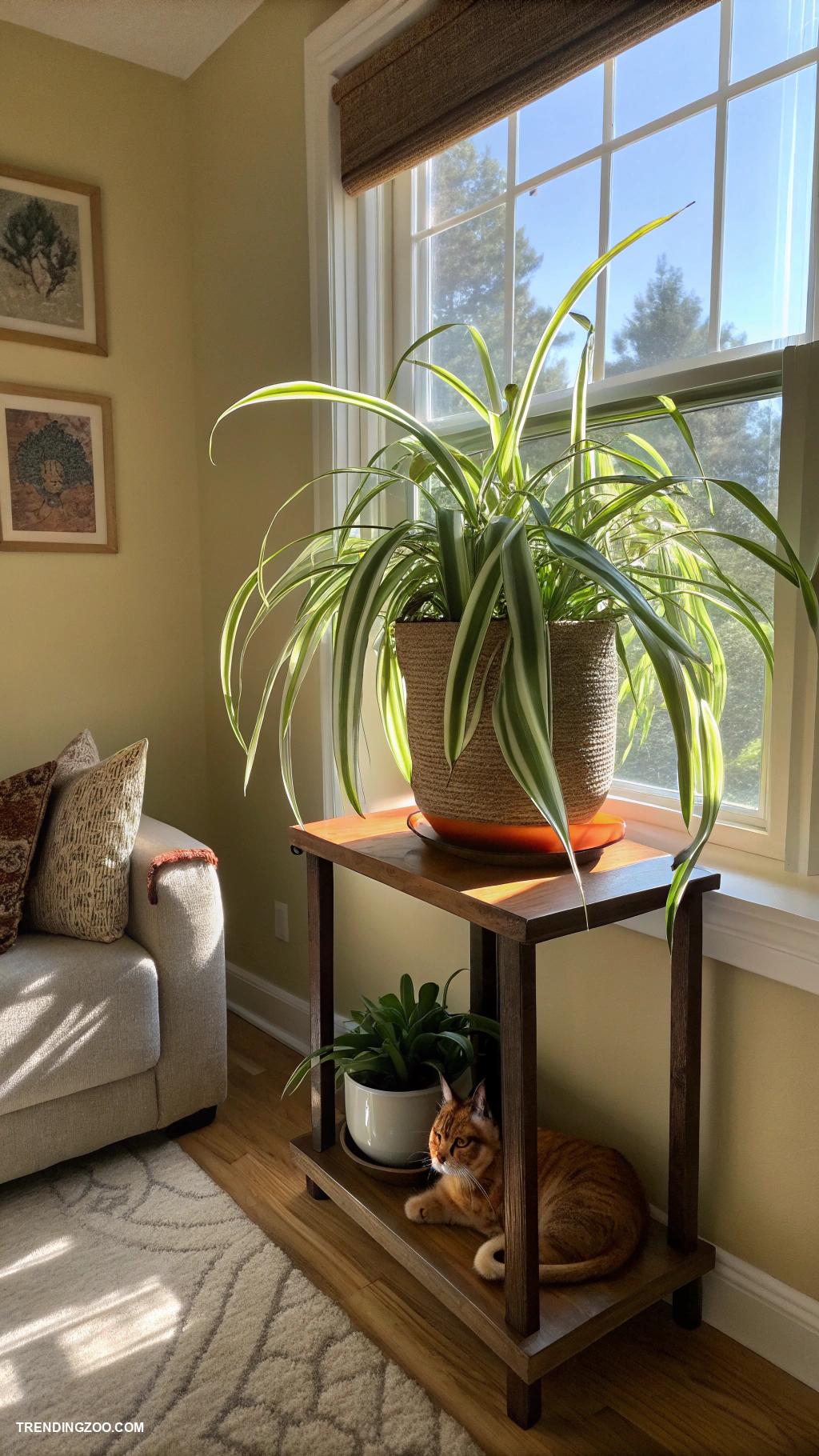 cat living room ideas Cat friendly plants for fresh air