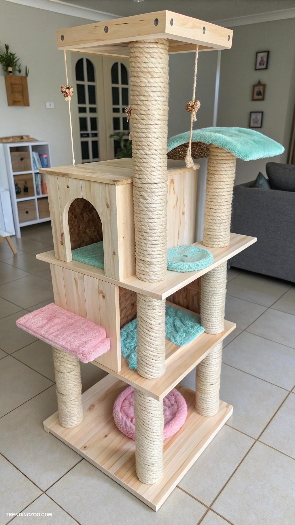 cat living space ideas Multi level cat condo for play