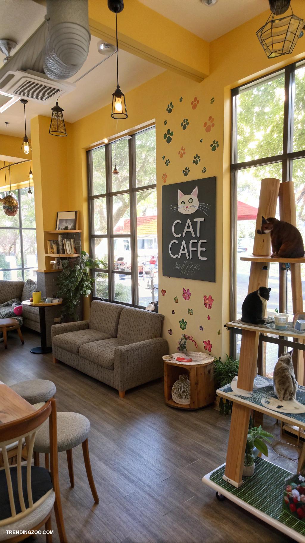 cat sanctuary ideas Create a cat cafe with adoption services