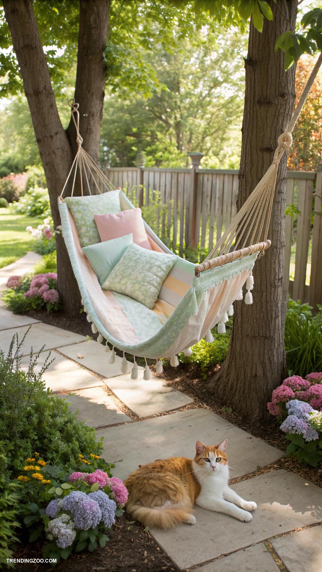 cat wall ideas Hammock swings for a relaxing retreat