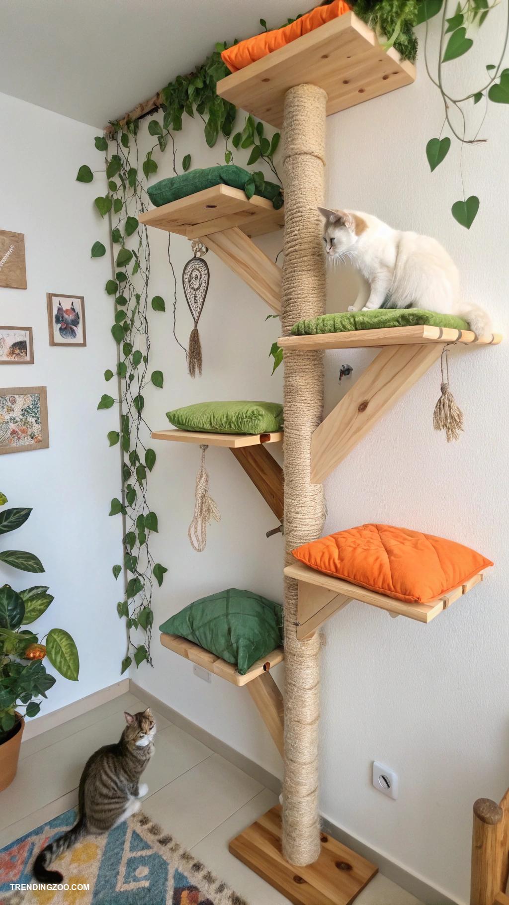 cat wall ideas Vertical climbing shelves for adventurous cats