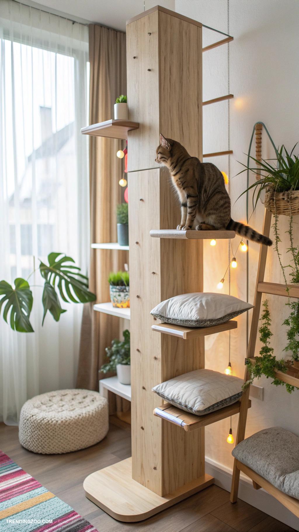 cat wall playground Vertical climbing shelves for cats