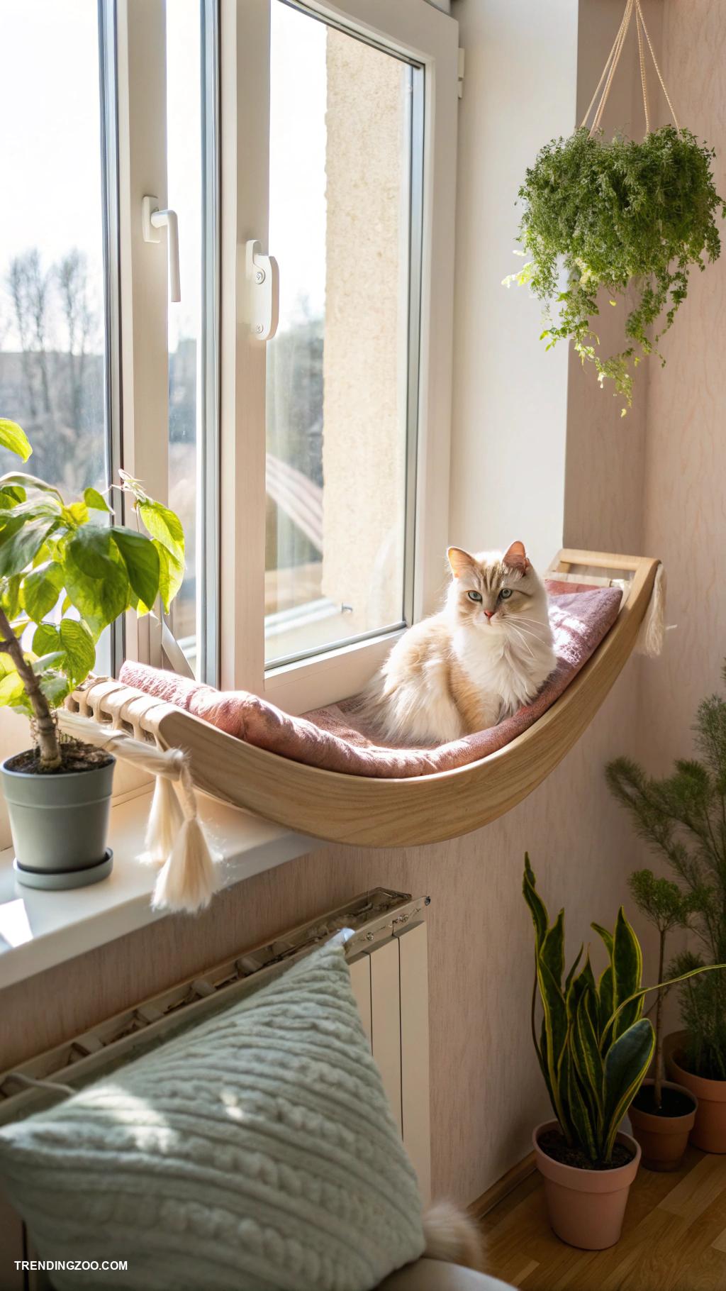 cat wall playground Window shelves for sunbathing