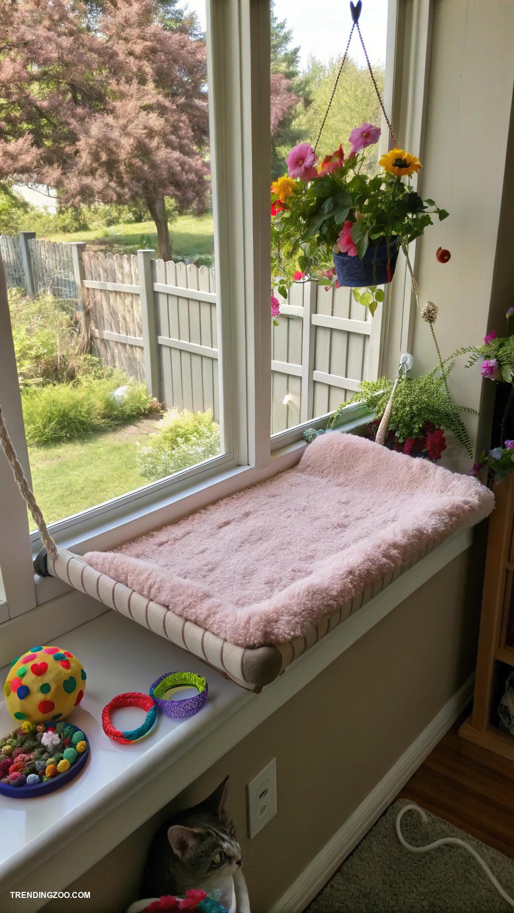 diy cat condo Window perch for sunbathing and napping