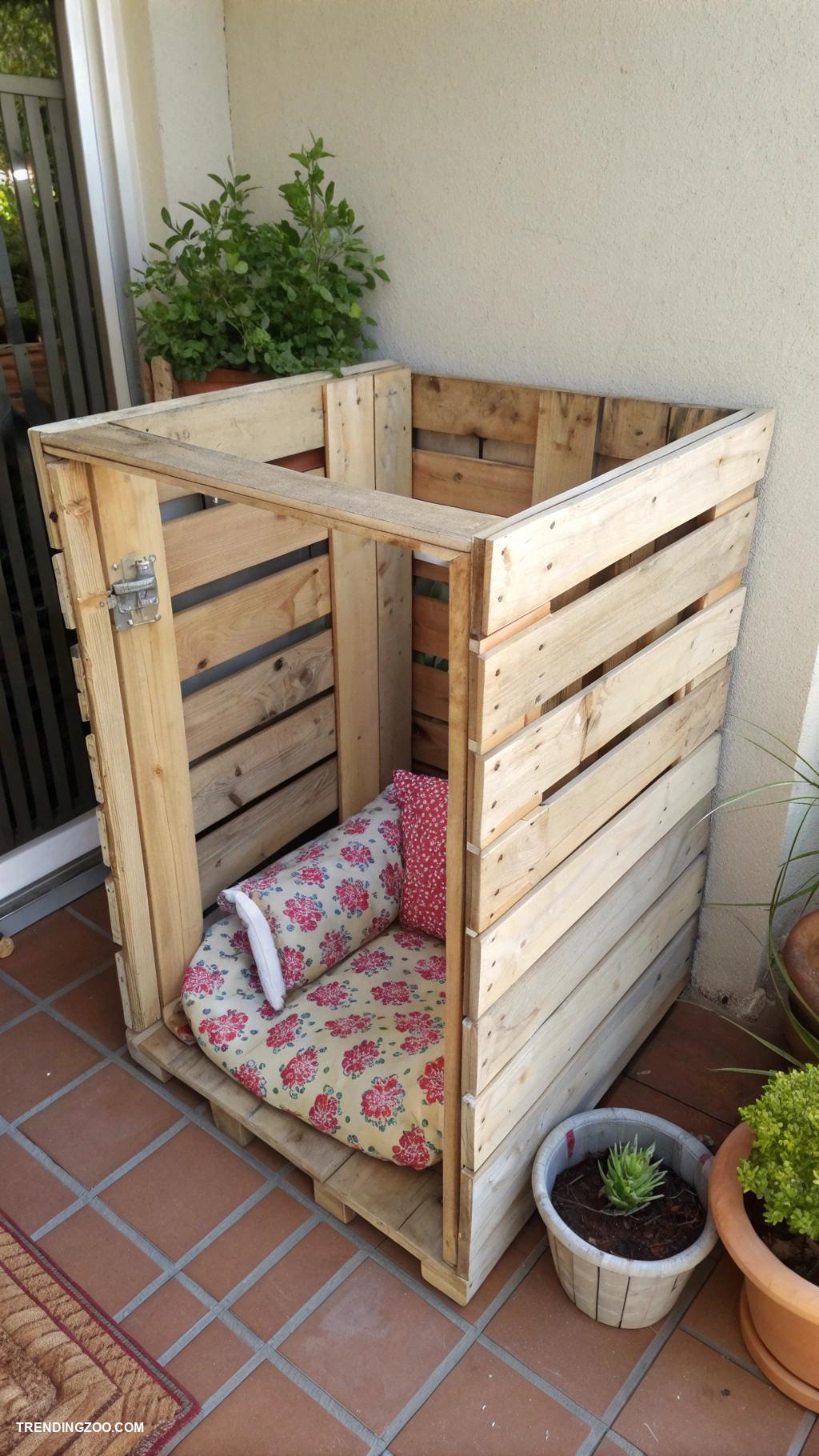 dog crate ideas DIY crate using repurposed pallets