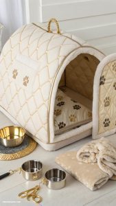 dog crate ideas Luxury plush crate for pampered pooches