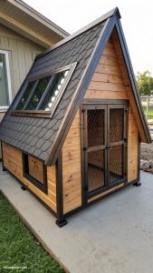 dog houses for large dogs A frame design for stability and style