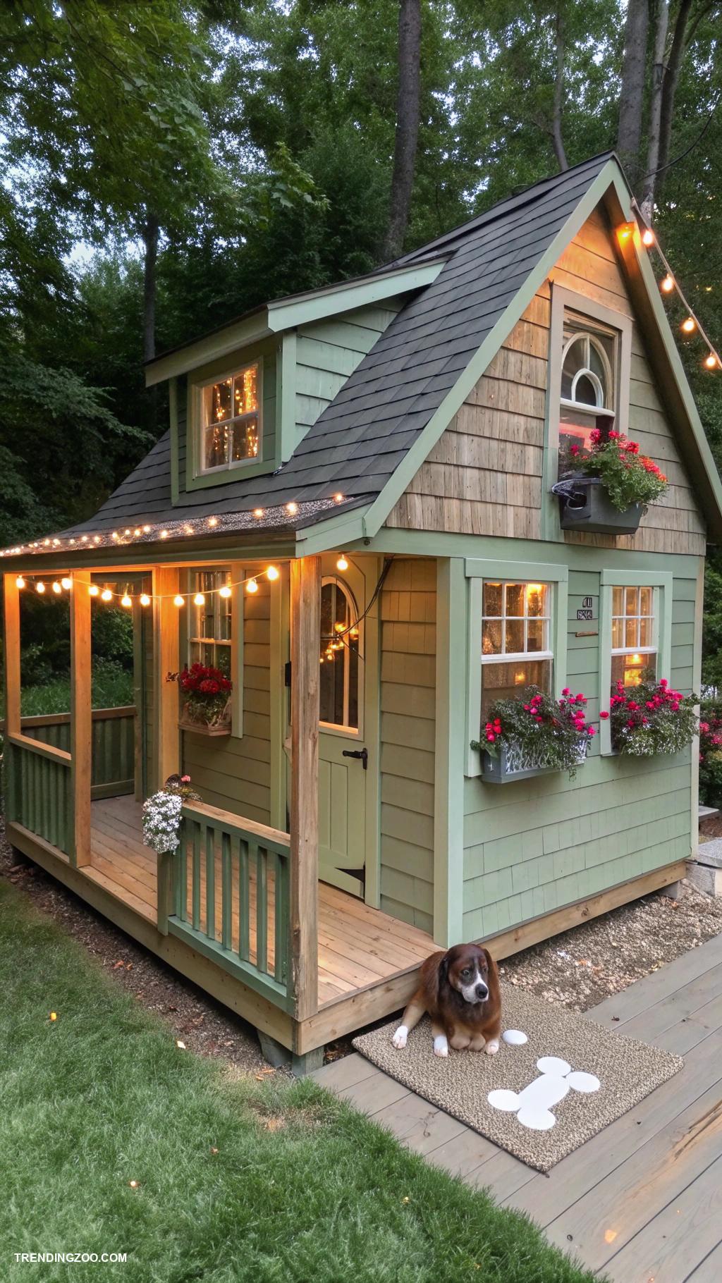 dog houses for large dogs Customizable dog house with themed decor