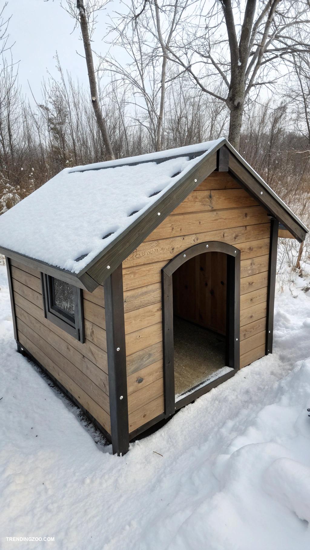 dog houses for large dogs Insulated shelter for cold weather protection