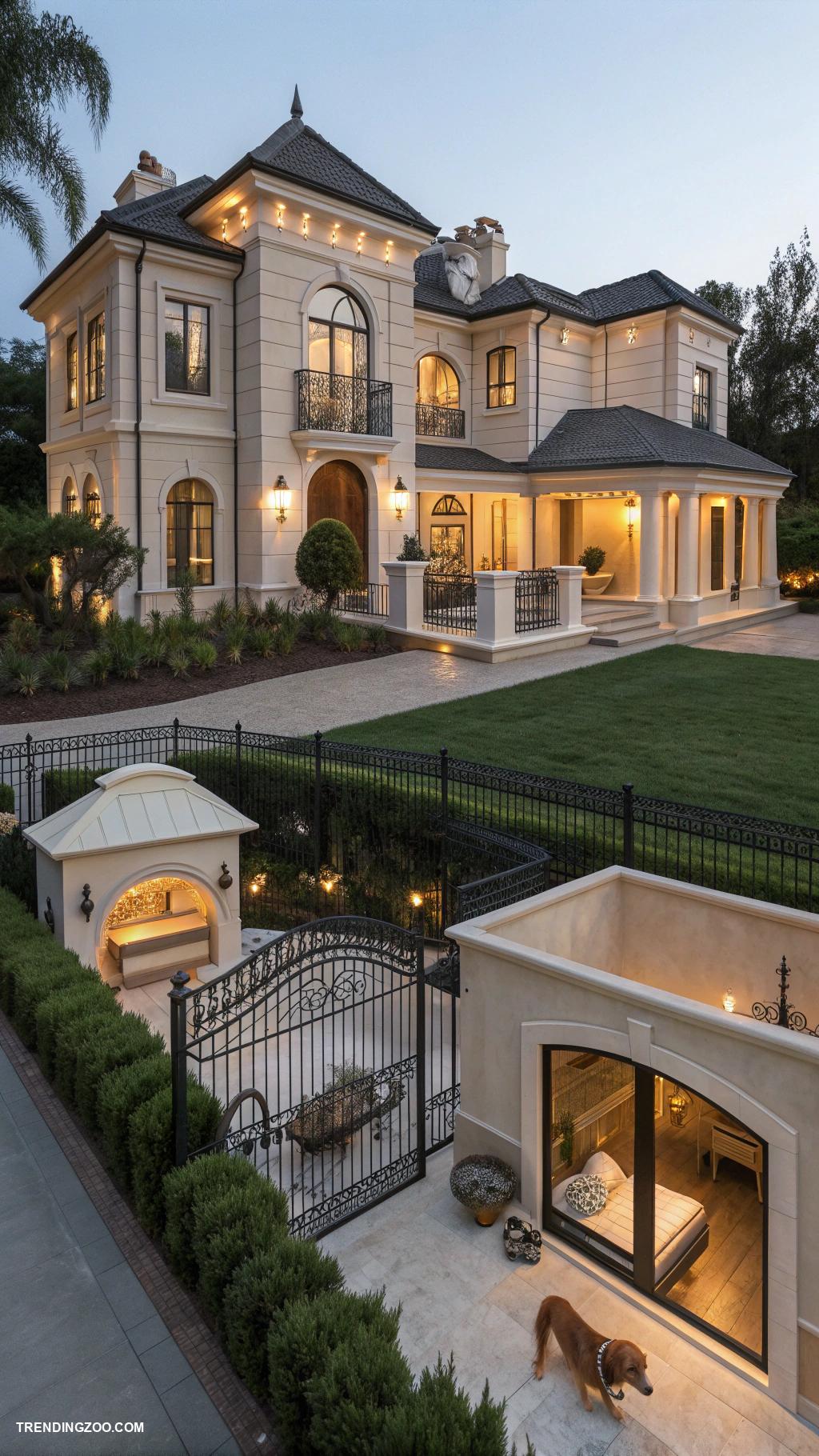 dog houses for large dogs Luxury dog mansion with multiple rooms