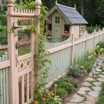 garden and chicken coop Decorative fencing around the garden