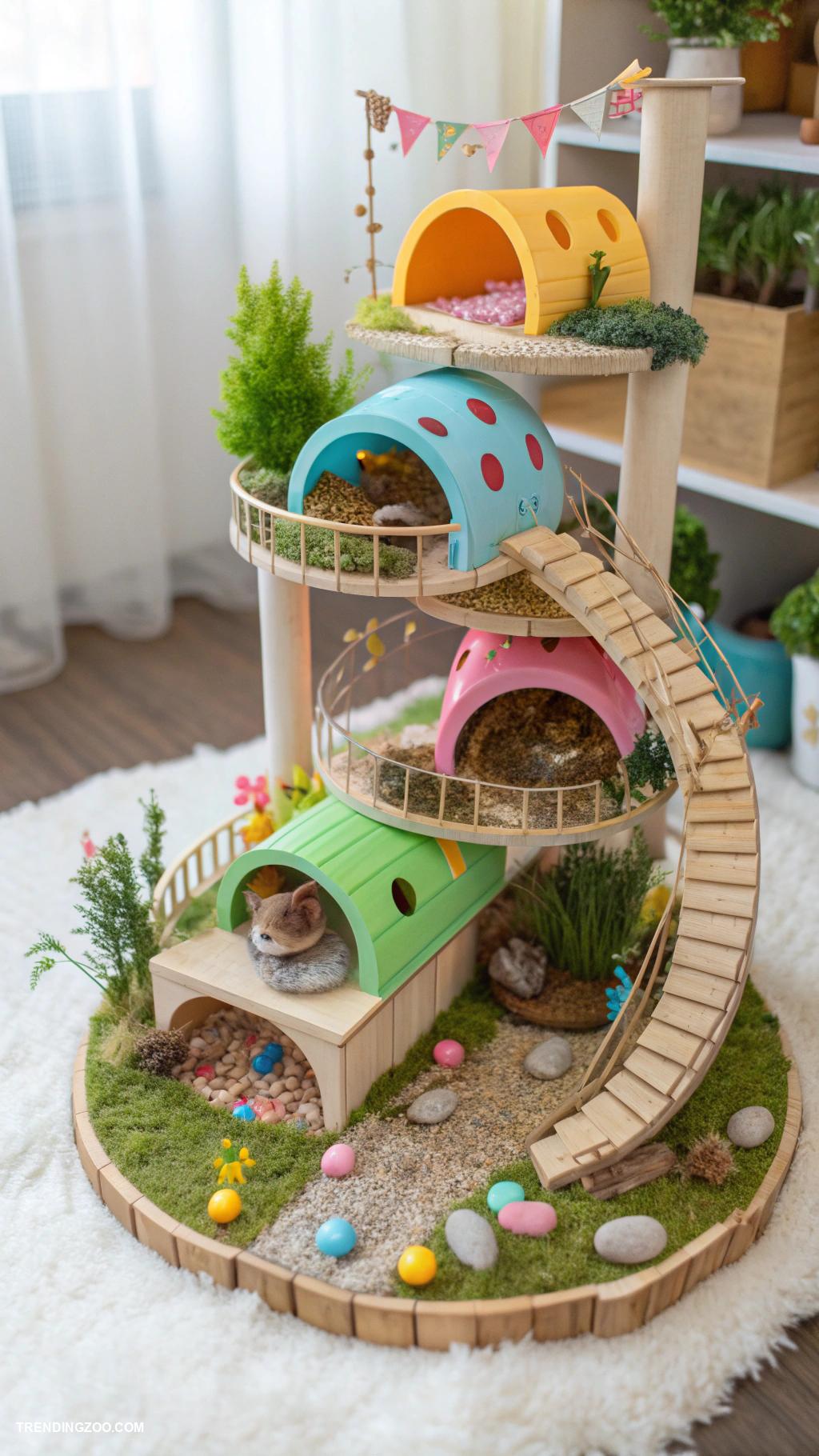 hamster house Multi level maze for exploration