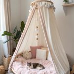 hanging cat bed ideas Canopy bed hung from ceiling