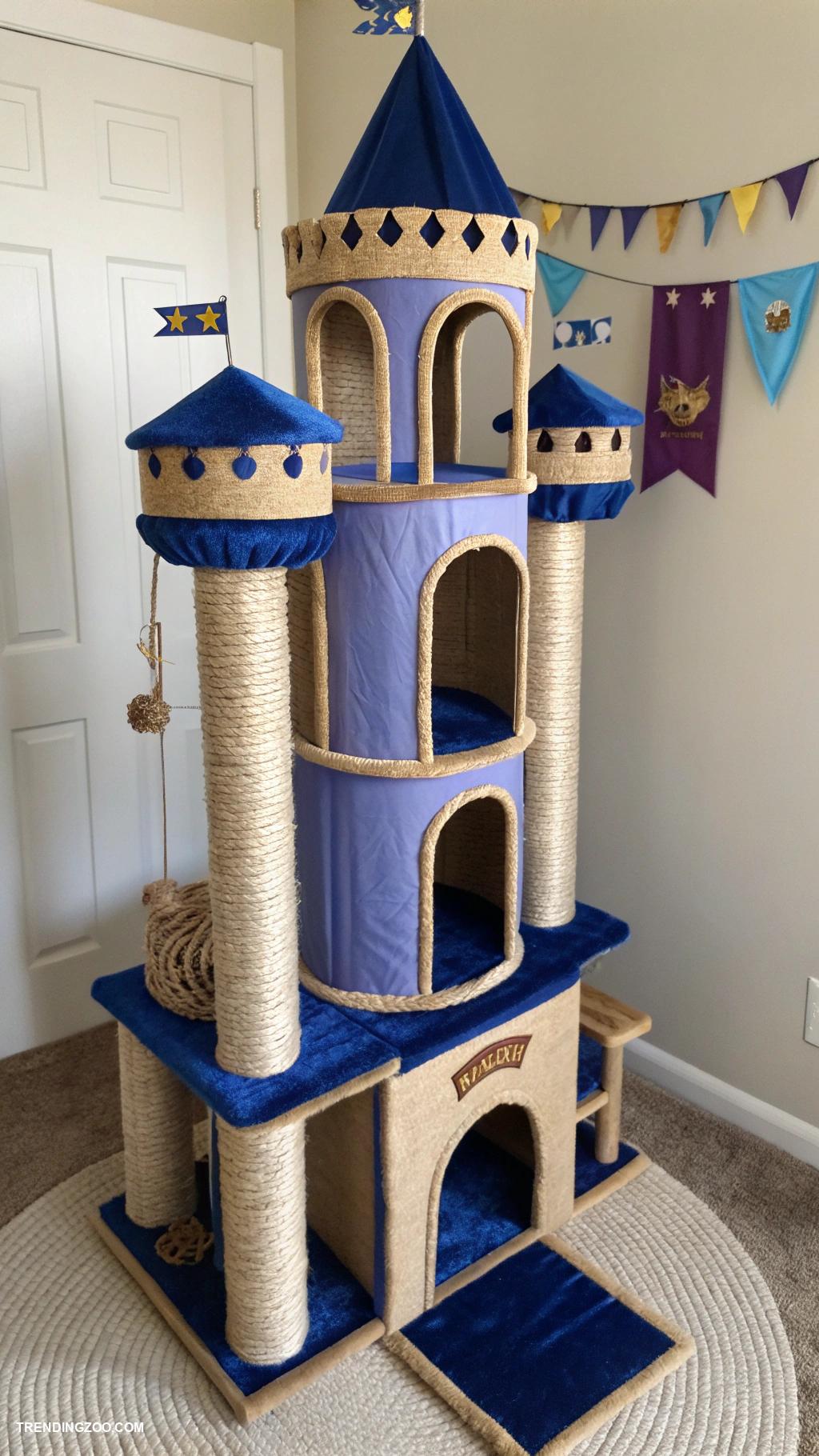 kitty castle Multi story tower with scratch posts and perches