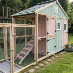 walk in chicken coop Interactive coop with movable features