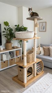 cat corner ideas Multi level cat tree design