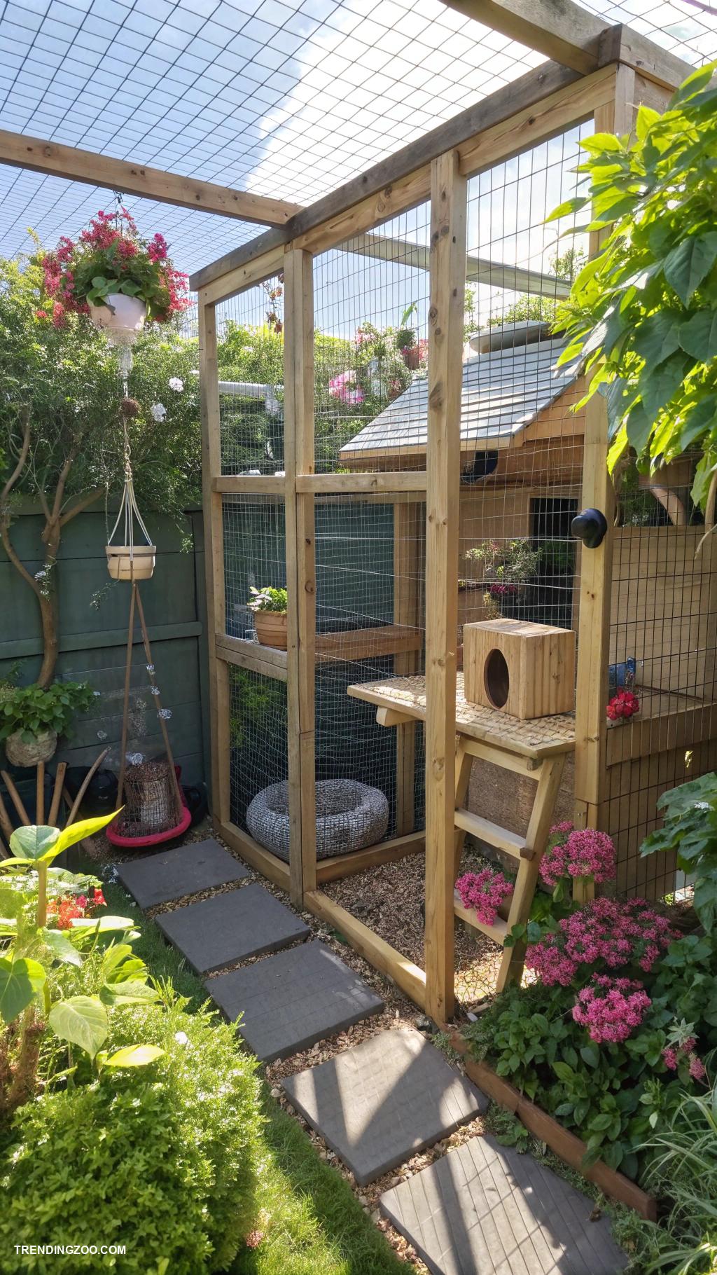 cat corner ideas Outdoor cat enclosure ideas