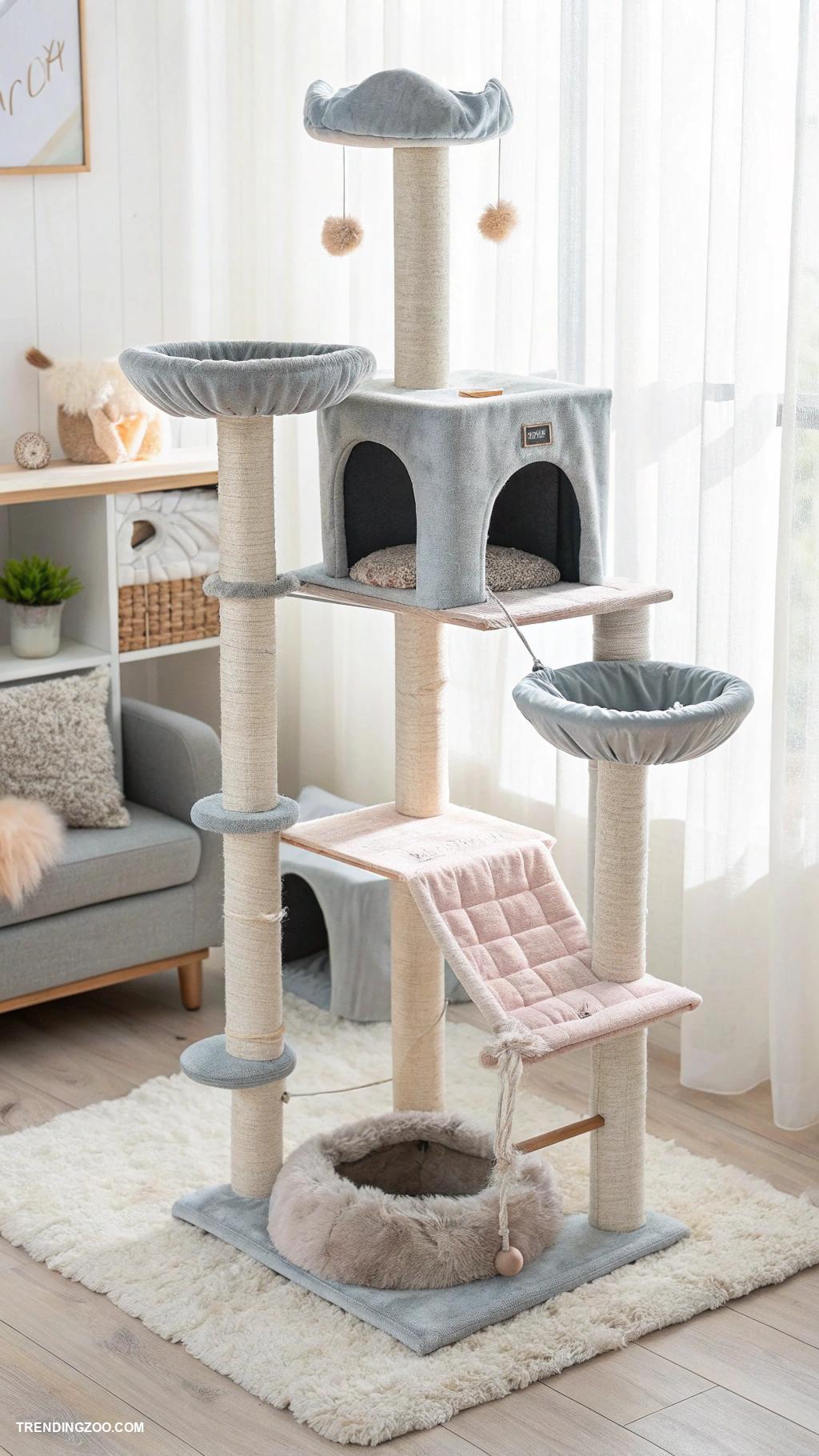 cat habitat Multi level cat tree tower