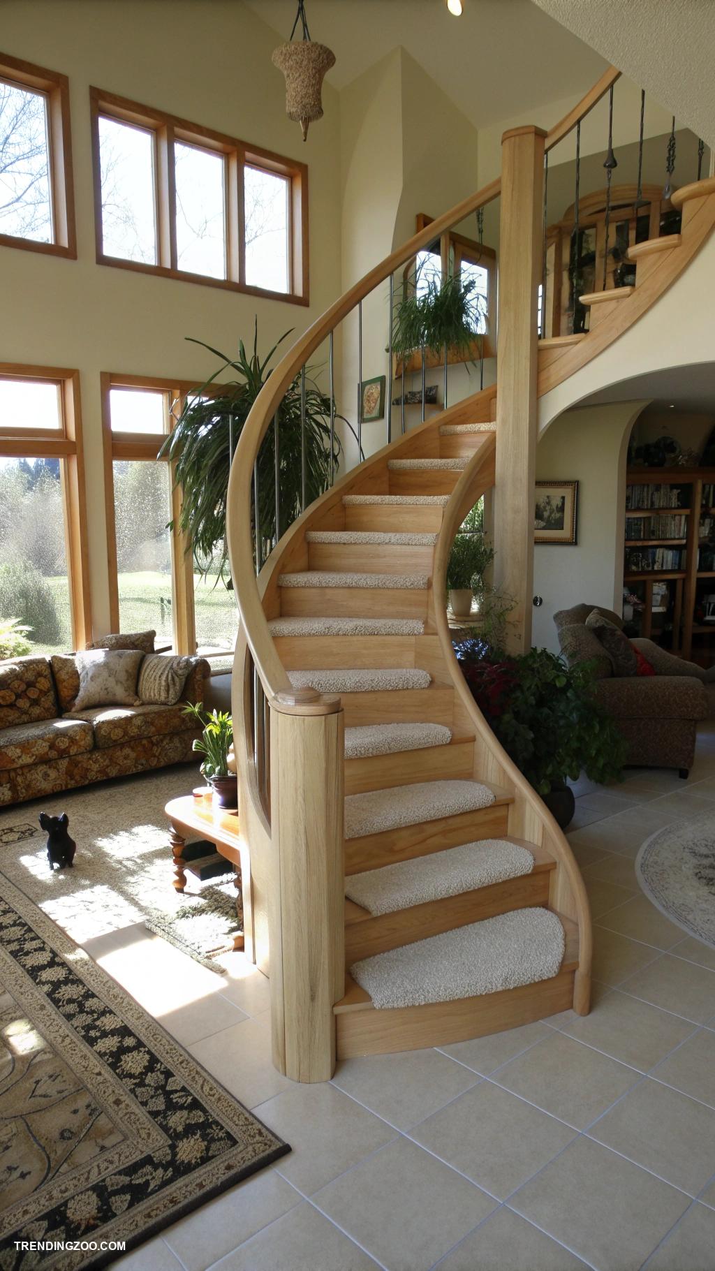 cat stairs ideas Curved steps to match your home design