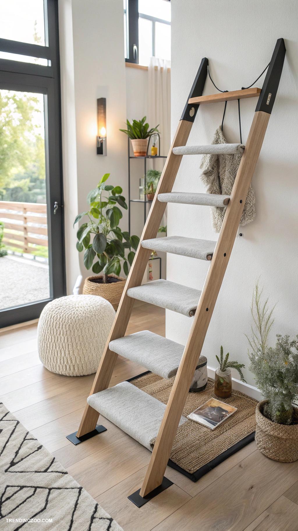 cat stairs ideas Stylish ladder design for modern interiors